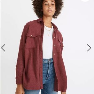 Flannel Flap-Pocket Oversized Ex-Boyfriend Shirt